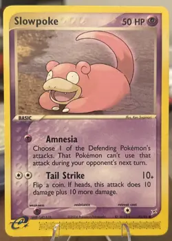 Slowpoke 45/95 Team Magma vs Team Aqua Regular LP E Reader Pokemon TCG - Image 1