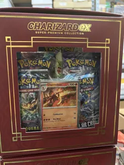 Pokemon Charizard EX Super Premium Collection – Sealed Box – 10 Booster Packs! - Image 1