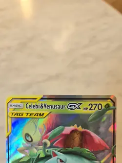 Pokemon Celebi & Venusaur GX Team Up Ultra Rare 1/181 NM - Image 3