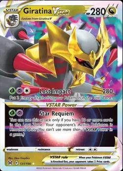 Giratina VSTAR 131/196 SWSH Lost Origin Holo Ultra Rare Pokemon TCG Card NM - Image 1