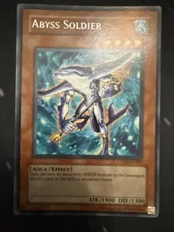 YuGiOh TCG Abyss Soldier CP02-EN007 Champion Pack Unlimited Rare NM Unplayed - Image 1