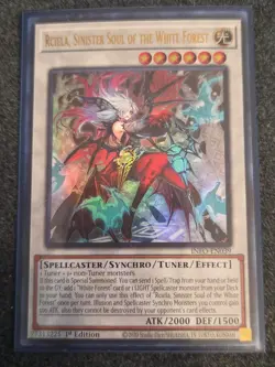 Yugioh Rciela, Sinister Soul of the White Forest INFO-EN039 Ultra Rare 1st Ed NM - Image 1