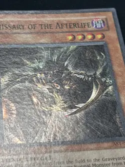 Yugioh EMISSARY OF THE AFTERLIFE AST-076 1st EDITION Super Rare See Description - Image 2