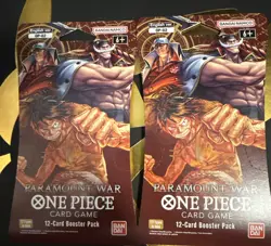 One Piece TCG OP-02 Paramount War Sleeves Booster Pack 2x - Image 1