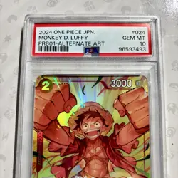 Monkey D. Luffy OP01-024 PSA 10 One Piece 2024 The Best PRB-01 - Image 2