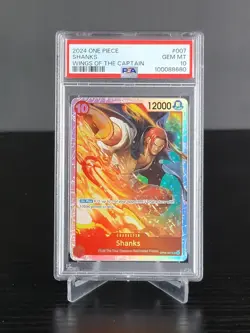 2024 SHANKS OP06-007 One Piece CCG SR SUPER RARE PSA 10 Wings of the Captain - Image 1