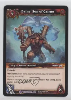 2012 World Warcraft TCG: Timewalkers - War the Ancients Baine Son of Cairne #122 - Image 1