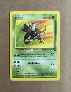 Pokemon Card Pinsir 25/64 Jungle Set Non Holo Rare WOTC Light Play - Image 1