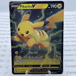 Pikachu V SWSH063 SWSH: Sword & Shield Promo Cards Holo - Image 1