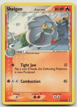 Shelgon - 053/113 (Delta Species) 53/113 Delta Species Uncommon Pokemon TCG Card - Image 1