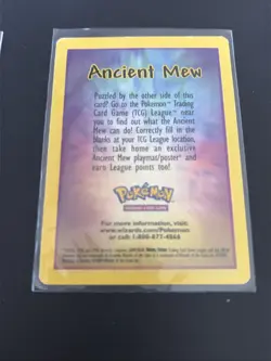 Ancient Mew Pokemon Promo COMPLETE SET – Card + Original Holder + Insert – 1999 - Image 3