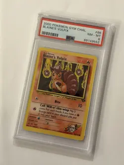 2000 POKEMON GYM CHALLENGE #66 BLAINE'S VULPIX PSA 8 Graded Card Unlimited - Image 1