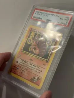 2000 POKEMON GYM CHALLENGE #66 BLAINE'S VULPIX PSA 8 Graded Card Unlimited - Image 2