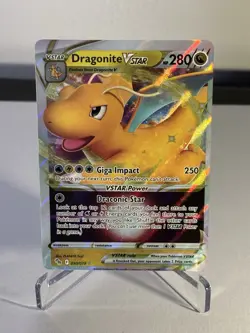 Pokemon TCG Dragonite VSTAR Holo Ultra Rare Card 050/078 - Image 1