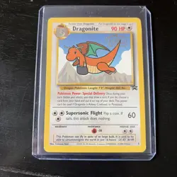 💎DRAGONITE #5 Black Star Promo WB The First Movie Rare WOTC Pokemon Card💎 - Image 1
