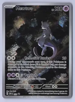 Pokemon TCG Mewtwo Holo 52 Black Star Promo Card NM - Image 1