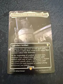 Rammas Echor, Ancient Shield (Borderless) Commander: the LOTR FOIL MTG - Image 1