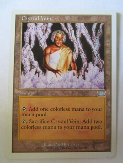 MTG Crystal Vein Sixth Edition 6th Uncommon Moderate Play!! - Image 1