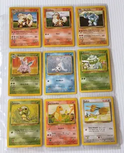 1999 Pokemon Base Set Cards Uncommon & Common - 44 Card Lot LP WOTC - Image 3