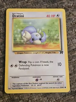Pokemon TCG Dratini Team Rocket 53 Regular Unlimited Common - Image 1