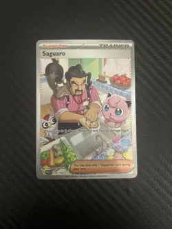 Saguaro Full Art Holo Trainer Sv02 Paldea Evolved Pokemon TCG - Image 1