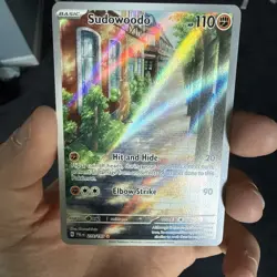 Pokemon Sudowoodo Illustration Rare Holo 219/193 Sv02: Paldea Evolved - Image 1