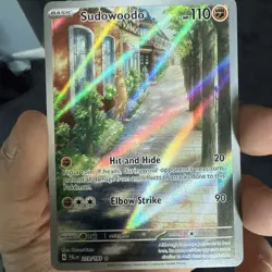 Pokemon Sudowoodo Illustration Rare Holo 219/193 Sv02: Paldea Evolved - Image 3