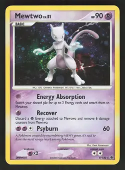 Mewtwo 9/100 Holo Pokemon TCG Majestic Dawn MP - Image 1
