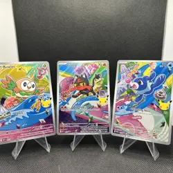 Pokemon First Partner Illustration Collection Series 1 Alolan GEN 7 Starters NM - Image 1