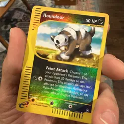 HOUNDOUR 87/147 Aquapolis REVERSE HOLO RH E-Series Pokemon TCG card LP - Image 1