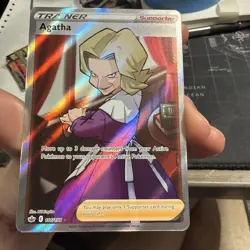 Agatha (Full Art) 186/198SWSH06: Sword & Shield Chilling Reign Near Mint Pokemon - Image 1