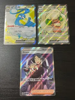 Pokemon TCG: 3 x Full Arts inc. Altaria 232/182, Whimsicott 157/086, Drasna 231 - Image 1