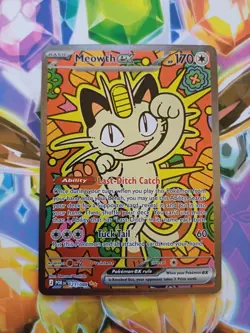 Pokemon TCG Meowth 121/088 SIR Perfect Order Pack Fresh NM - Image 1
