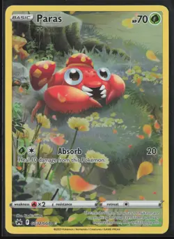 PARAS GG32/GG70 TRAINER GALLERY RARE CROWN ZENITH GALARIAN GALLERY POKEMON NM/M - Image 1