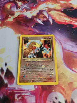 Pokemon Entei 34 Reverse Holo Black Star Promo NM Swirl - Image 3