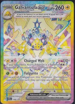 Pokemon Galvantula EX 168/142 Special Illustration Rare Holo Stellar Crown | NM - Image 1