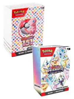 Pokemon 151 & Prismatic Evolutions Booster Bundles - Lot of 2 - Factory Sealed - Image 1
