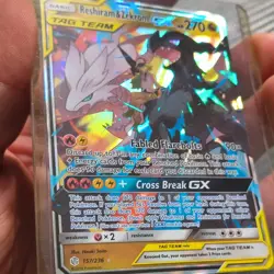 Pokemon Reshiram & Zekrom GX 157/236 Sm-Cosmic Eclipse Holo TAG TEAM HP270 - Image 1