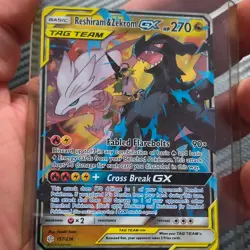 Pokemon Reshiram & Zekrom GX 157/236 Sm-Cosmic Eclipse Holo TAG TEAM HP270 - Image 3