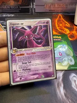 Espeon ex 102/115 Ultra Rare Holo Pokemon Card Unseen Forces RARE 2005 110 🔥MP - Image 1