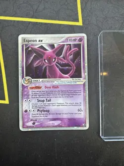 Espeon ex 102/115 Ultra Rare Holo Pokemon Card Unseen Forces RARE 2005 110 🔥MP - Image 2