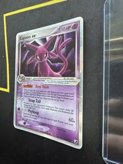 Espeon ex 102/115 Ultra Rare Holo Pokemon Card Unseen Forces RARE 2005 110 🔥MP - Image 4