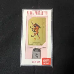 Red Fantasy VIII Phone Card Premiam Unused Vintage Square Enix Japanese 1997 - Image 2