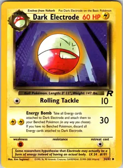 Dark Electrode 34/82 Team Rocket Pokemon LP Unlimited - Image 1