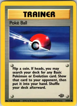 Poke Ball 64/64 Jungle Pokemon NM Unlimited - Image 1