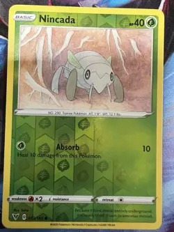 Pokemon - Nincada 013/185 - VIVID VOLTAGE - REVERSE HOLO - LP - Image 1