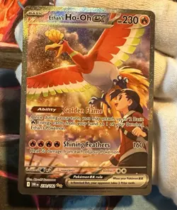 2025 Pokemon Destined Rivals Ethan’s Ho-Oh Ex Alternate Illustration Rare 230 - Image 2