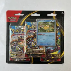 Pokemon Mega Evolution 3 Pack Blister - Psyduck New & Sealed (3 packs) - Image 1