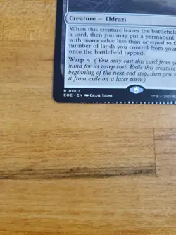 Anticausal Vestige Edge of Eternities Regular Crimp Error Card - Image 3