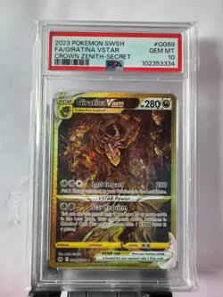 PSA 10 Giratina VSTAR GG69/GG70 Crown Zenith Holo Pokemon Card - Gem Mint - Image 2